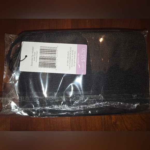 Vera Bradley Black and Multicolor Wristlet and ID Card Holder Set, Brand New! - Picture 5 of 5